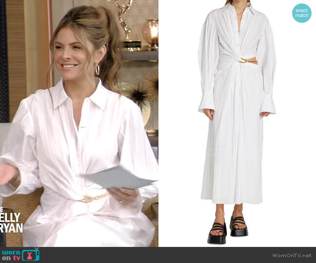 Jonathan Simkhai Fraya Cut-Out Plisse Shirtdress