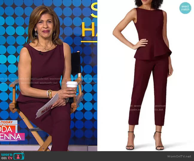 Black Halo Kasia Jumpsuit worn by Hoda Kotb on Today