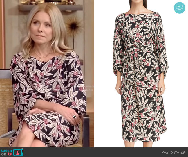Isabel Marant Etoile Lisa Dress worn by Kelly Ripa on Live with Kelly and Mark
