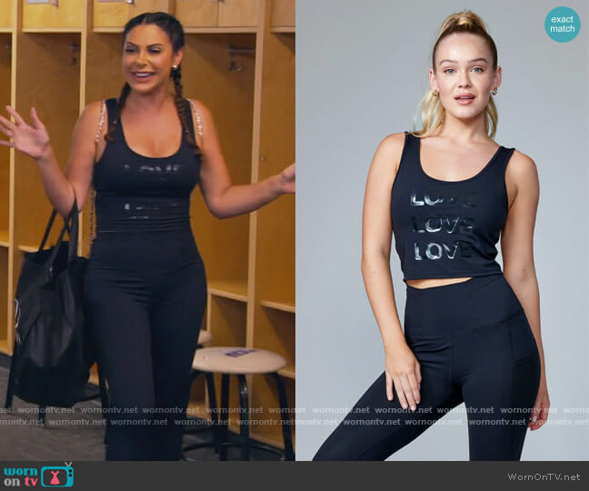 Electric Yoga Love Tank worn by Jennifer Aydin on The Real Housewives of New Jersey