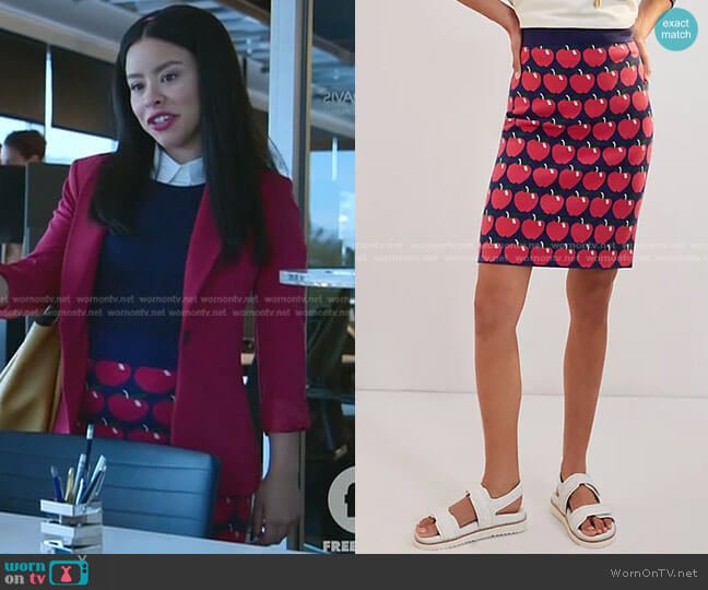 Maeve Knit Mini Skirt worn by Mariana Foster (Cierra Ramirez) on Good Trouble