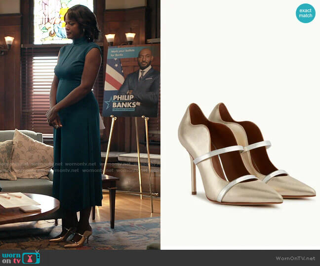 Malone Souliers Maureen Pumps worn by Vivian Banks (Cassandra Freeman) on Bel-Air