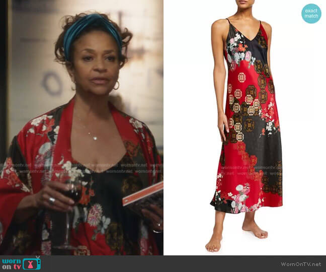 Natori Medallion Nightgown worn by Catherine Avery (Debbie Allen) on Greys Anatomy