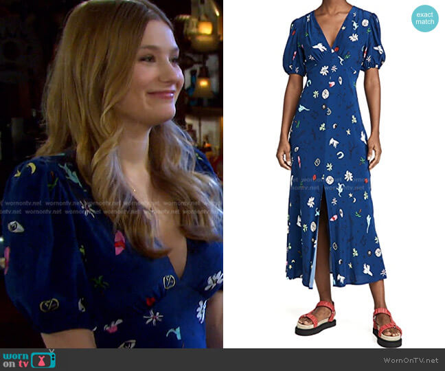 Staud Milla Dress worn by Alice Caroline Horton (Lindsay Arnold) on Days of our Lives