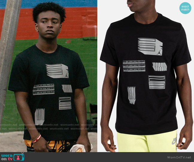 Nike Jordan AJ11 Graphic Tee worn by Tray Melbert (Stevonte Hart) on Bel-Air