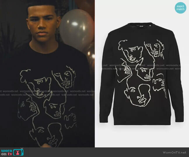 Only & Sons Onsbill Life Placement Crew Jumper