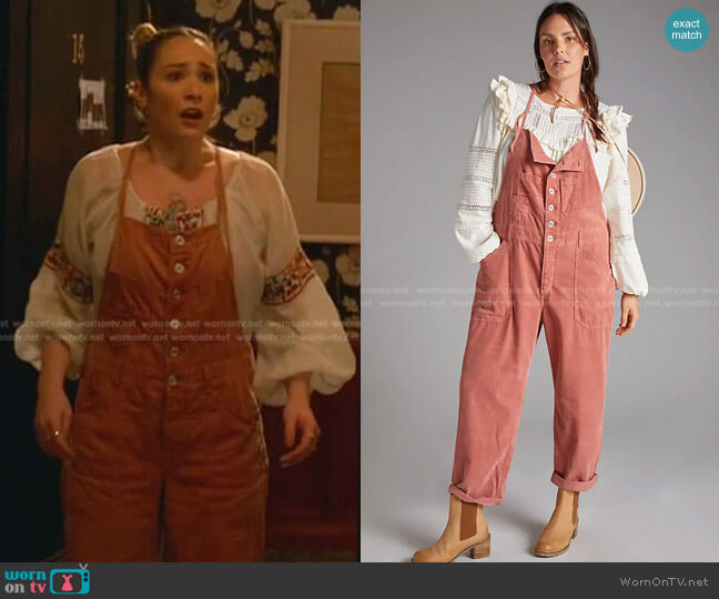 Pilcro Painters Corduroy Overalls worn by Davia (Emma Hunton) on Good Trouble