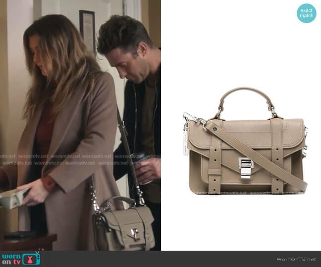 Proenza Schouler PPS1 Tiny Lux Tote Bag worn by Meredith Grey (Ellen Pompeo) on Greys Anatomy