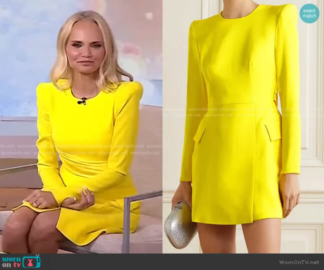 Alex Perry Rae Draped Mini Dress