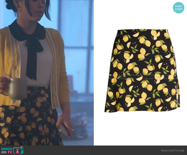 Reformation Margot Miniskirt worn by Mariana Foster (Cierra Ramirez) on Good Trouble