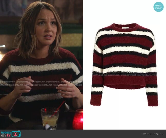 Rag & Bone Robyn Stripe Sweater worn by Jo Wilson (Camilla Luddington) on Greys Anatomy