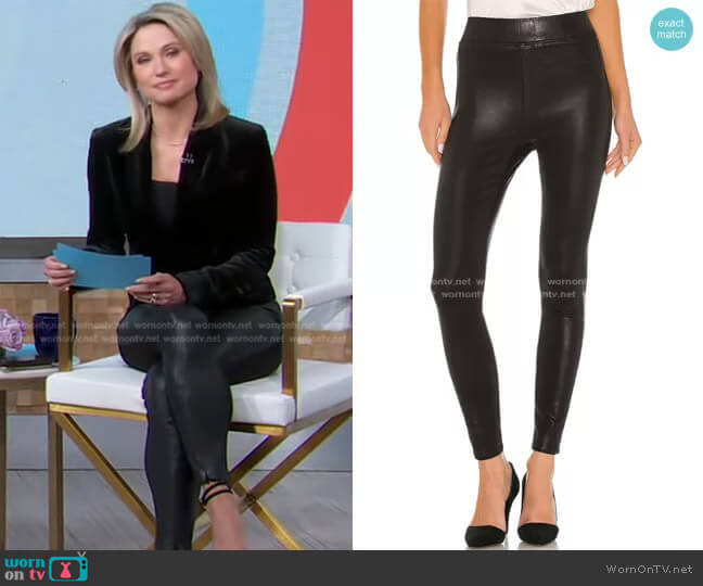 L'Agence Rochelle Pull On Pant worn by Amy Robach on Good Morning America