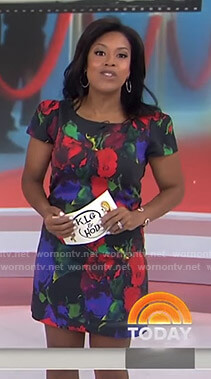 Sheinelle’s floral print cap sleeve dress on Today