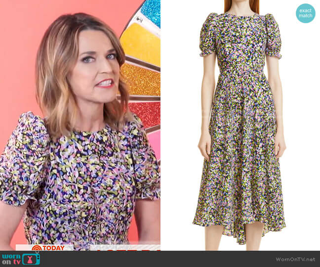 Ted Baker Deyja Printed Midi Dress worn by Savannah Guthrie on Today