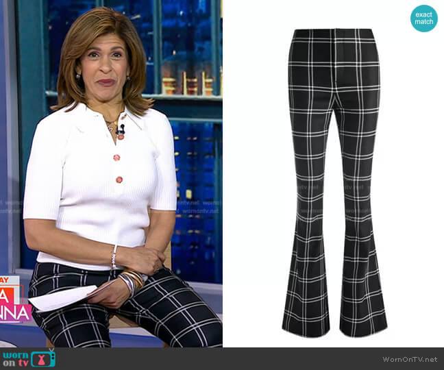 Alice + Olivia Teeny Flare Pant worn by Hoda Kotb on Today