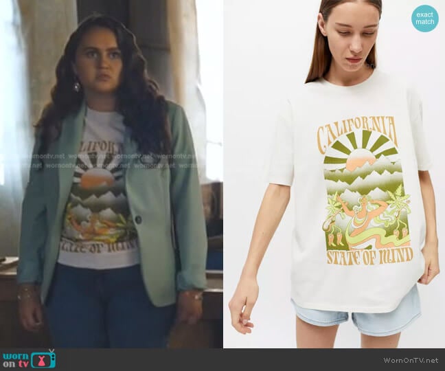 Urban Outfitters California Tee worn by Annabelle (Mary-Charles Jones) on Naomi
