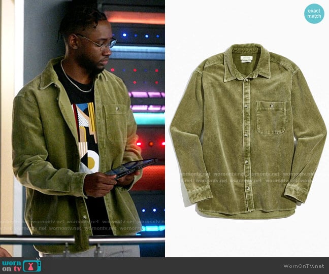 Urban Outfitters Big Corduroy Work Shirt worn by Chester Phineas Runk (Brandon McKnight) on The Flash