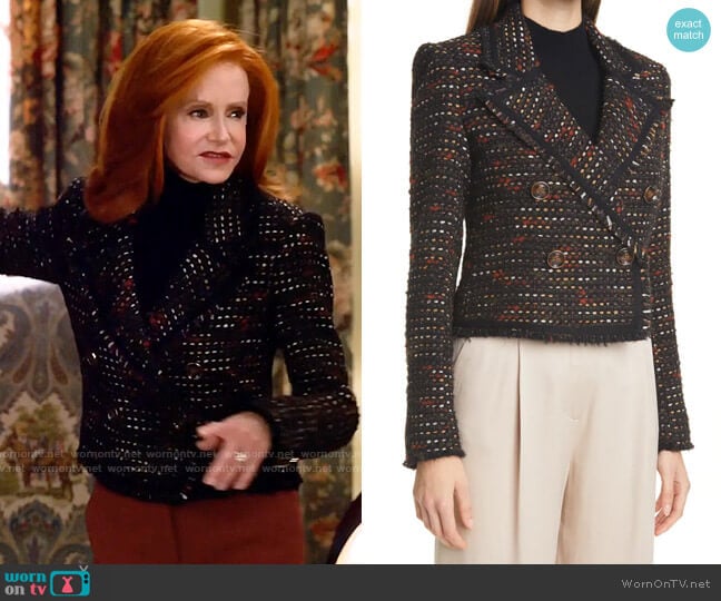 Veronica Beard Nalani Jacket worn by Sheila (Swoosie Kurtz) on Call Me Kat