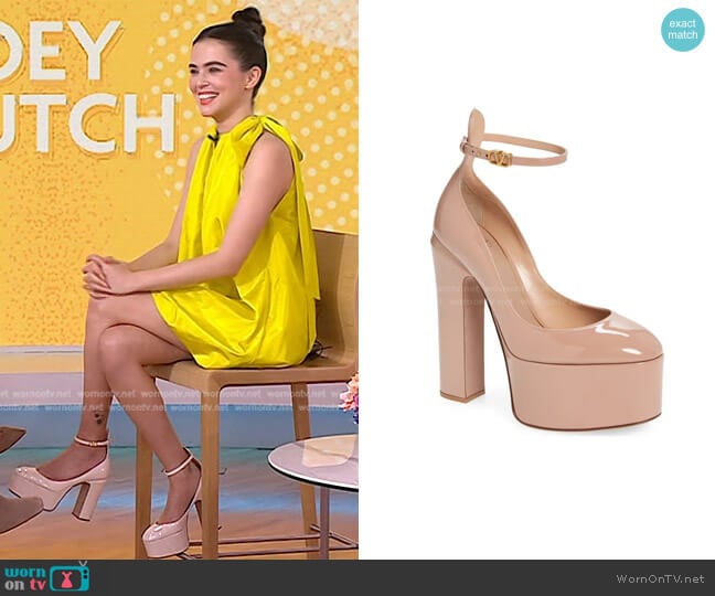 Valentino Tan-Go Platform Pump
