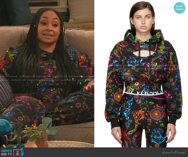 Versace Jeans Couture Regalia Baroque Hoodie worn by Raven Baxter (Raven-Symoné) on Ravens Home