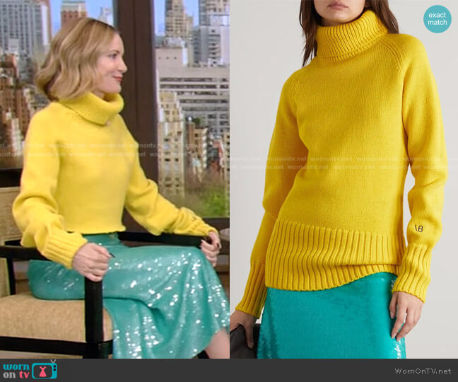 Victoria Beckham Wool Turtleneck Sweater