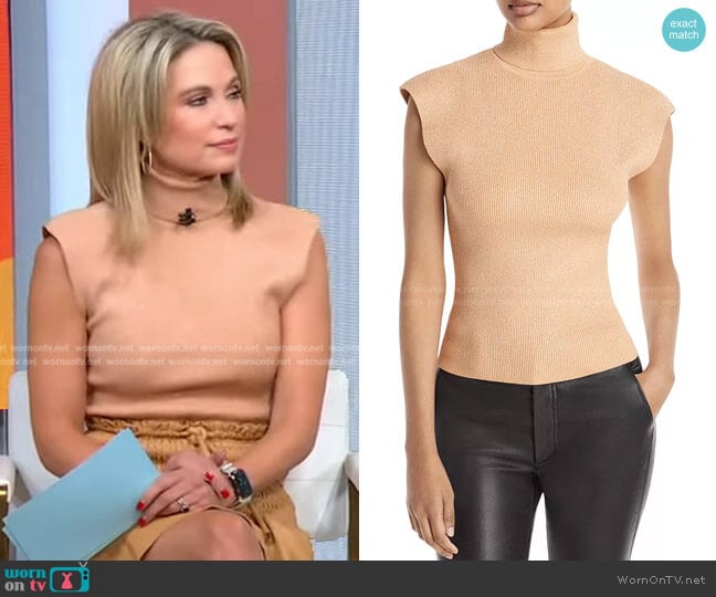 A.L.C. Amara Top worn by Amy Robach on Good Morning America