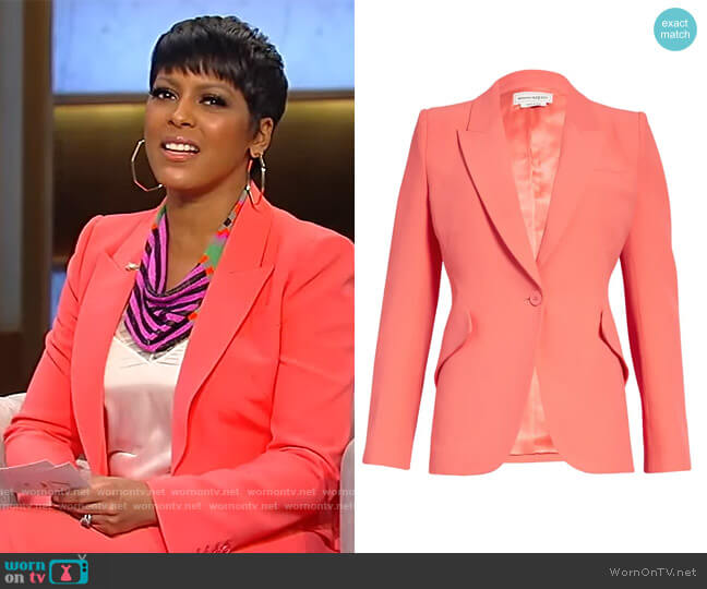 Alexander McQueen One-Button Jacket worn by Tamron Hall on Tamron Hall Show