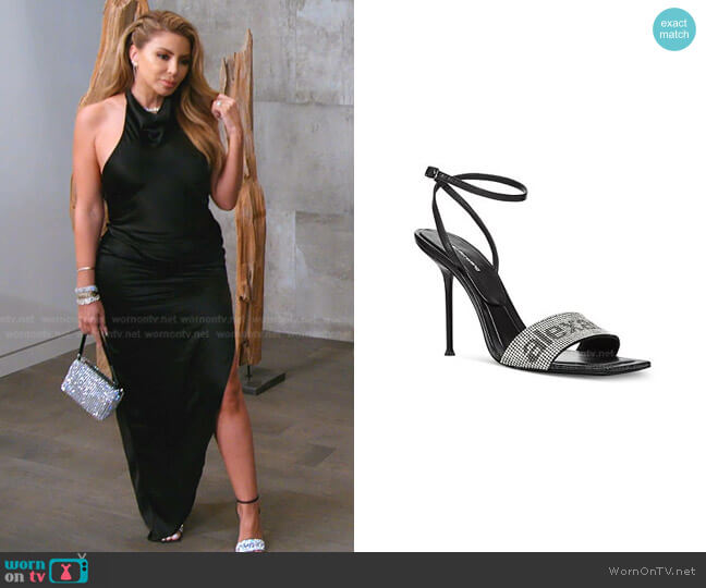 Alexander Wang Julie Ankle Strap Embellished High Heel Sandals worn by Larsa Pippen (Larsa Pippen) on The Real Housewives of Miami