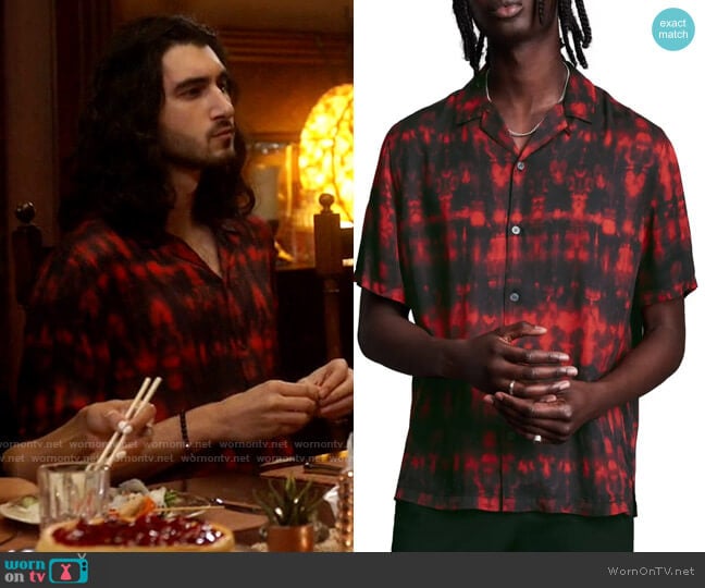 All Saints Aurora Tie Dye Shirt worn by Behrad Tarazi (Shayan Sobhian) on Legends of Tomorrow