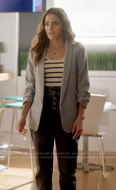 Allegra’s grey blazer on The Flash