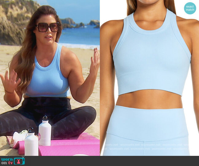 Alo Yoga Glee Seamless Sports Bra worn by Emily Simpson on The Real Housewives of Orange County
