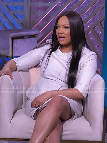 Garcelle’s white peplum dress on The Real