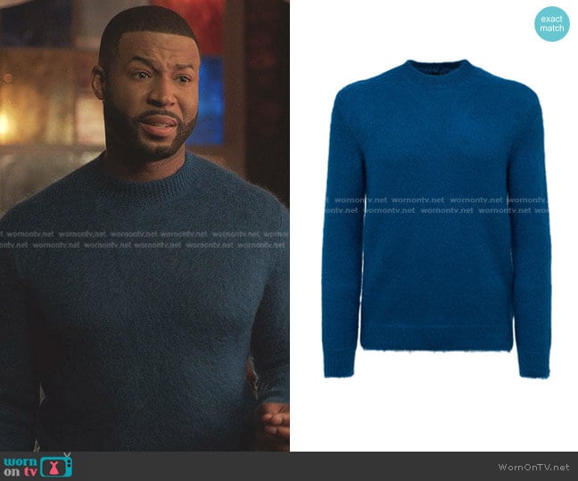 Giorgio Armani Mohair Blend Knit Sweater