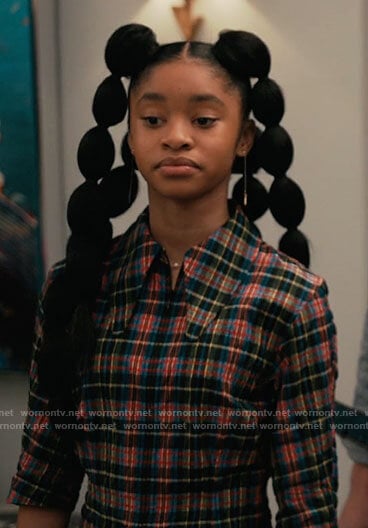 Ashley’s plaid shirtdress on Bel-Air