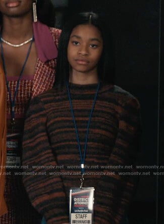 Ashley’s space dye sweater on Bel-Air