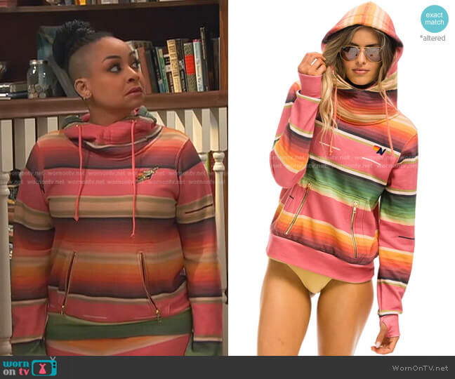 Aviator Nation Ninja Hoodie worn by Raven Baxter (Raven-Symoné) on Ravens Home