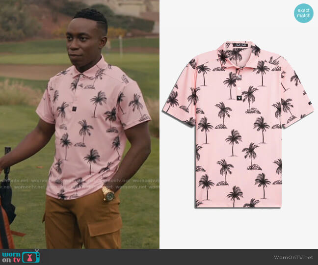 Bad Birdie Golf Tequila Sunrise Shirt worn by Carlton Banks (Olly Sholotan) on Bel-Air