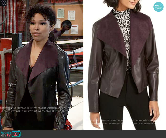 Bar III Modern Jacket worn by Portia Robinson (Brook Kerr) on General Hospital