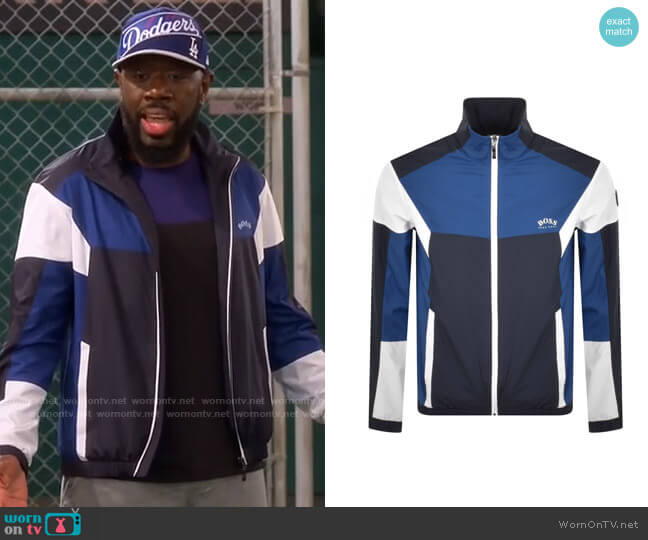 BOSS J Brem Jacket worn by Malcom (Sheaun McKinney) on The Neighborhood