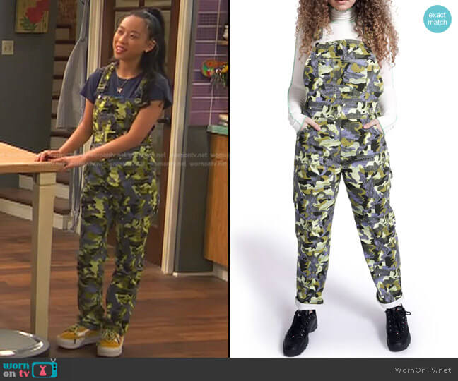 Bp. + Wildfang Utility Overalls worn by Ivy (Emmy Liu-Wang) on Ravens Home