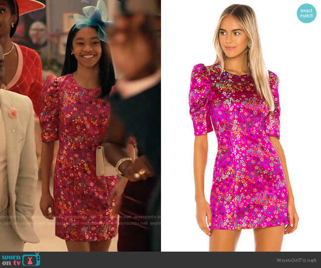 Camila Coelho Julinha Mini Dress worn by Ashley Banks (Akira Akbar) on Bel-Air