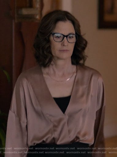 Carol’s satin blouse on Single Drunk Female