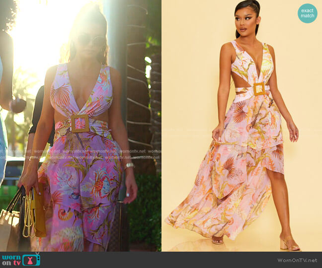 Luxxel Island Layered Maxi Dress worn by Adriana de Moura (Adriana de Moura) on The Real Housewives of Miami