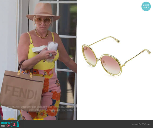 Chloe Ce114sc 58mm Sunglasses worn by Margaret Josephs on The Real Housewives of New Jersey