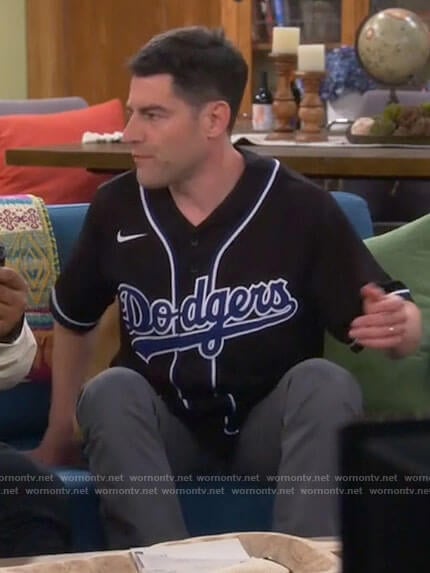 Dave’s Dodgers jersey on The Neighborhood