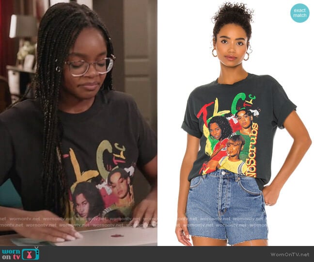 Day Dreamer TLC No Scrubs Weekend Tee worn by Diane Johnson (Marsai Martin) on Black-ish