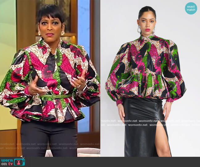 Demestik Lisa Top worn by Tamron Hall on Tamron Hall Show