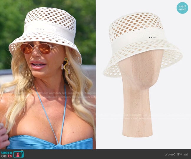 Mesh Small Brim Bucket Hat worn by Alexia Echevarria (Alexia Echevarria) on The Real Housewives of Miami