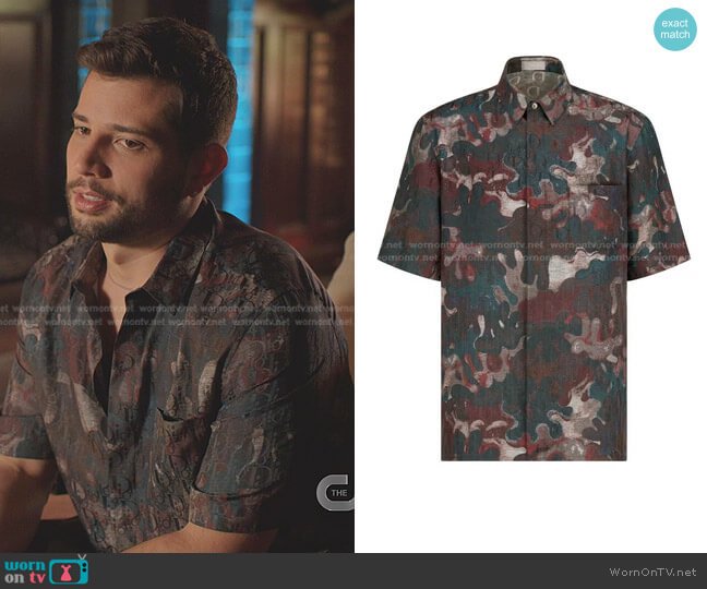 Dior Dior and Peter Doig Shirt worn by Sam Flores (Rafael de la Fuente) on Dynasty