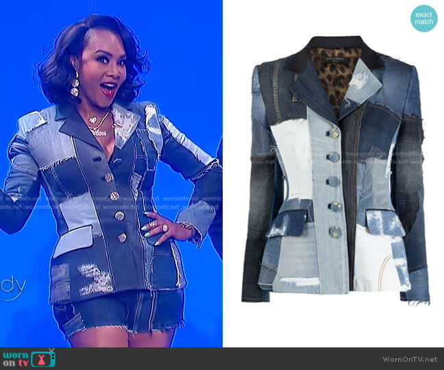 Dolce & Gabbana Patchwork Denim Blazer